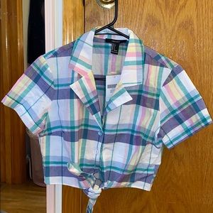 Forever 21 brand new never worn picnic plaid